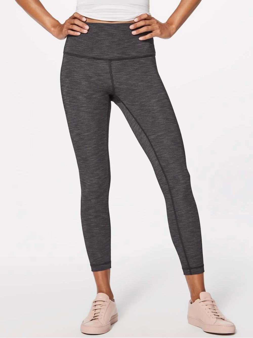 Lululemon Heathered Charcoal High-Rise Leggings